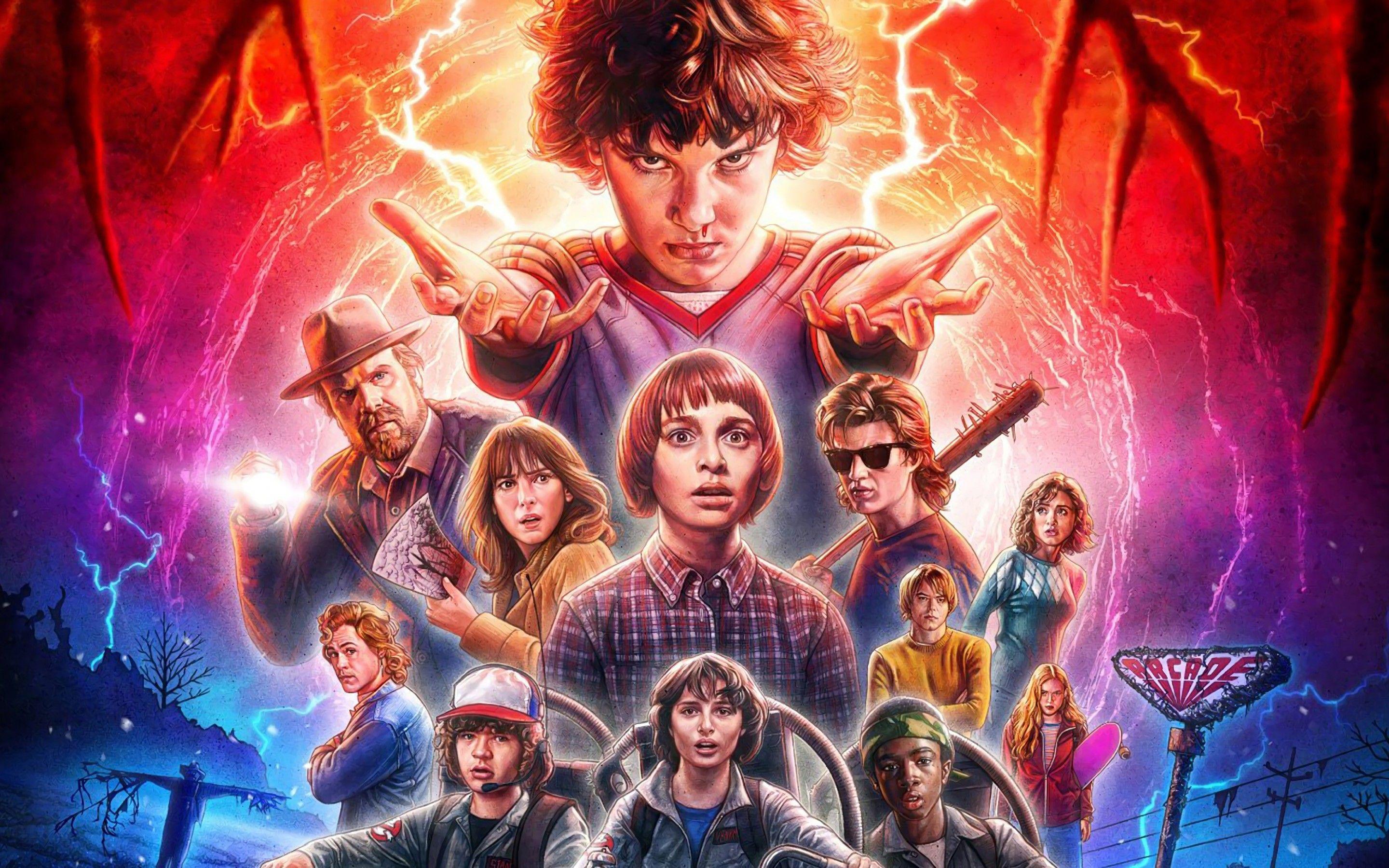 2880x1800 Wallpaper Stranger Things, 4K, TV Series