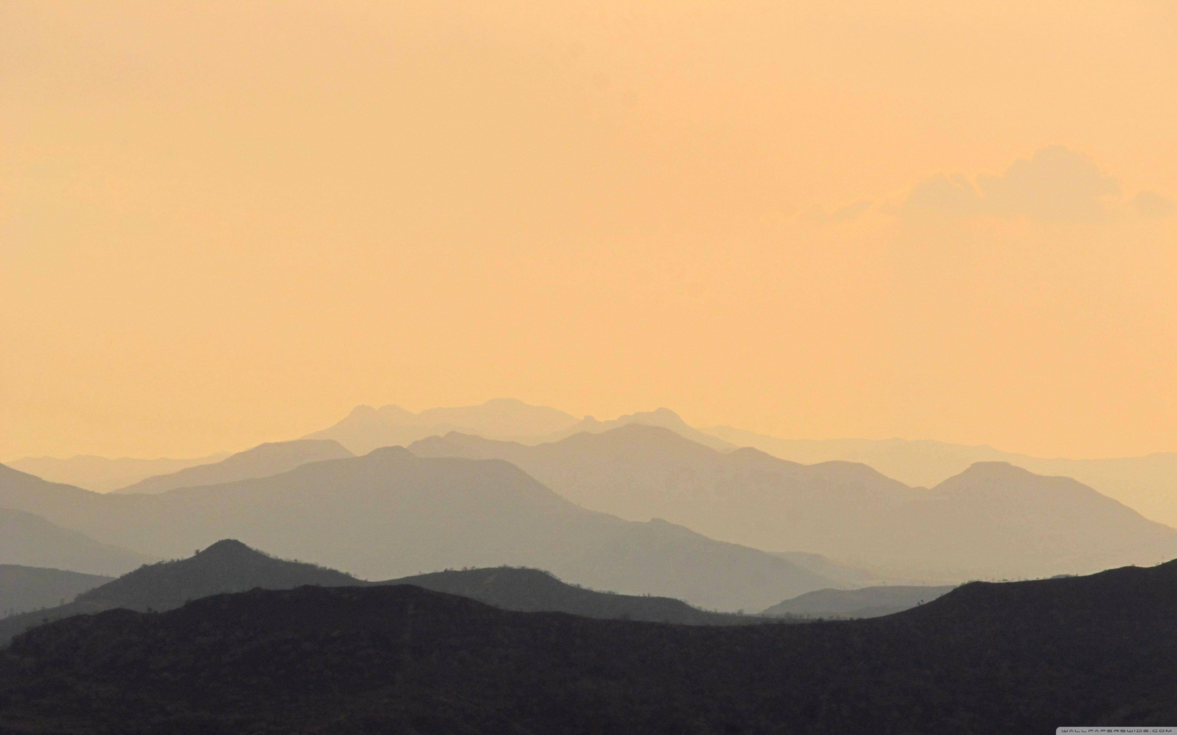 3840x2400 Foggy Mountains Ultra HD Desktop Background Wallpaper for 4K UHD
