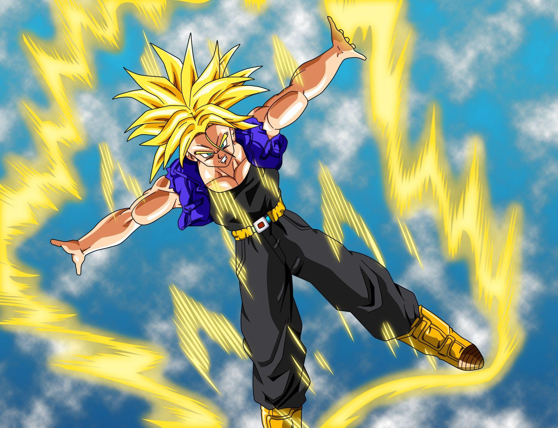 1860x1428 Free download SSJ Trunks Bojack Unbound