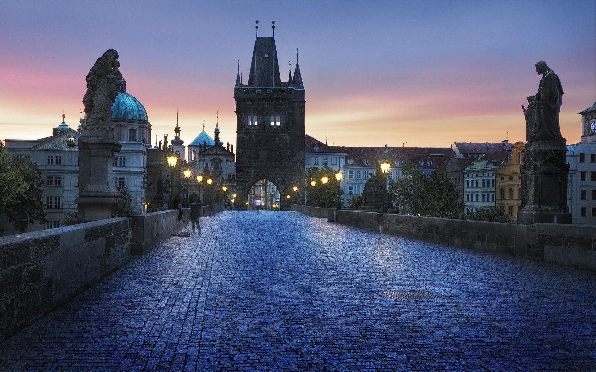 1920x1200 #city, #Prague, #Czech Republic, #Charles Bridge wallpaper HD Wallpaper