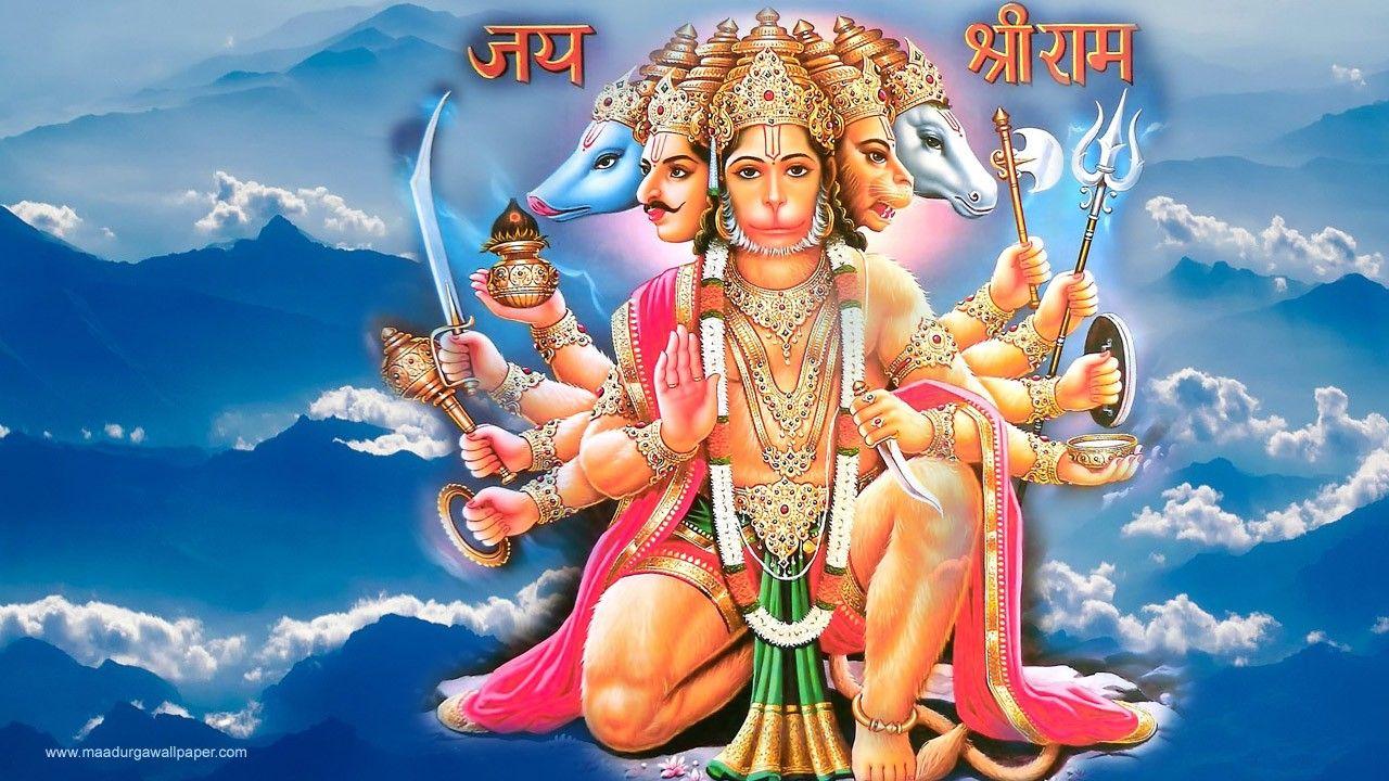 Best of Panchmukhi Hanuman Wallpapers -1280x720 Download free Panchmukhi Hanuman Wallpaper & image