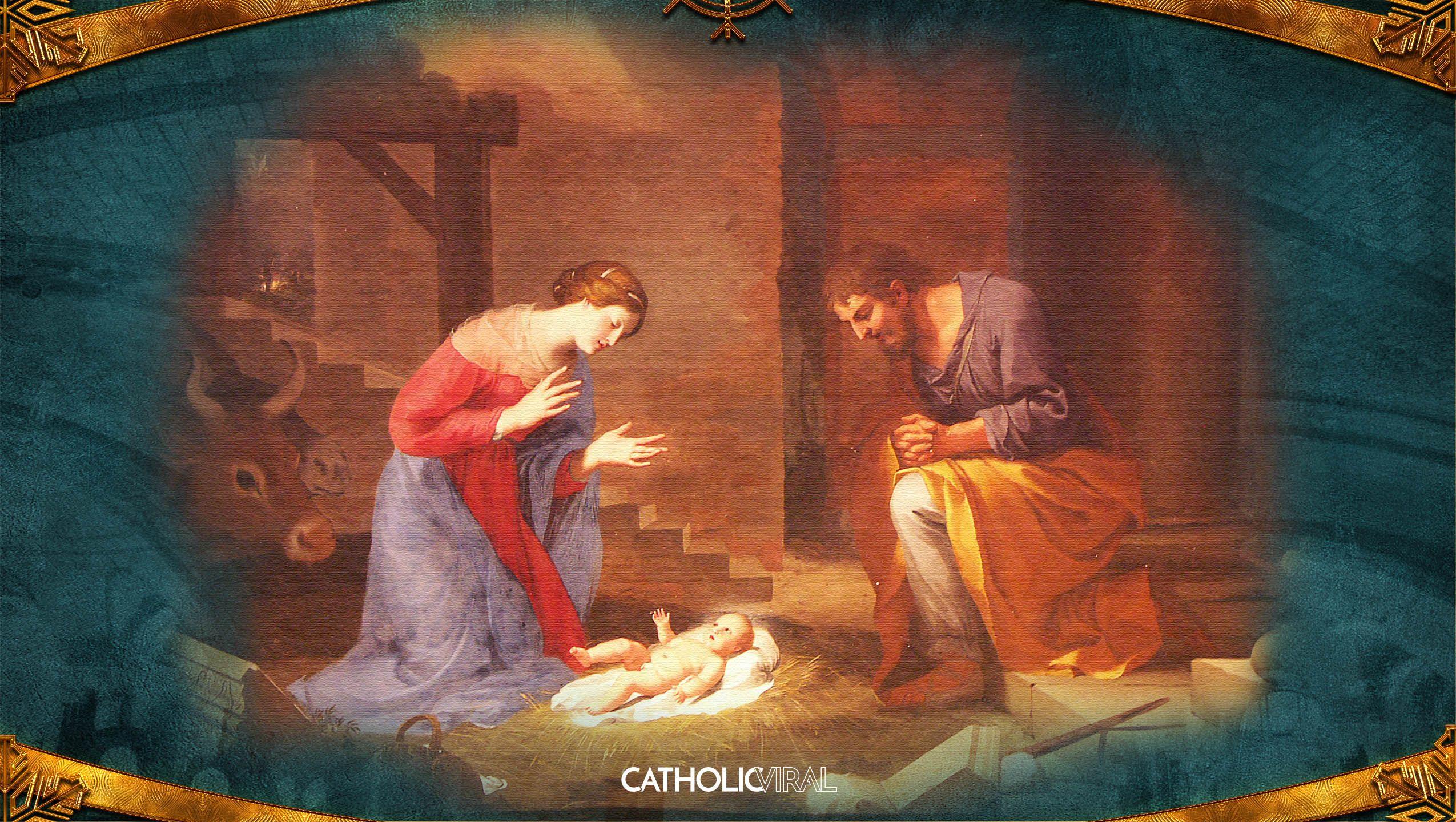 2550x1440 Gorgeous Classical Paintings of the Nativity- HD Christmas