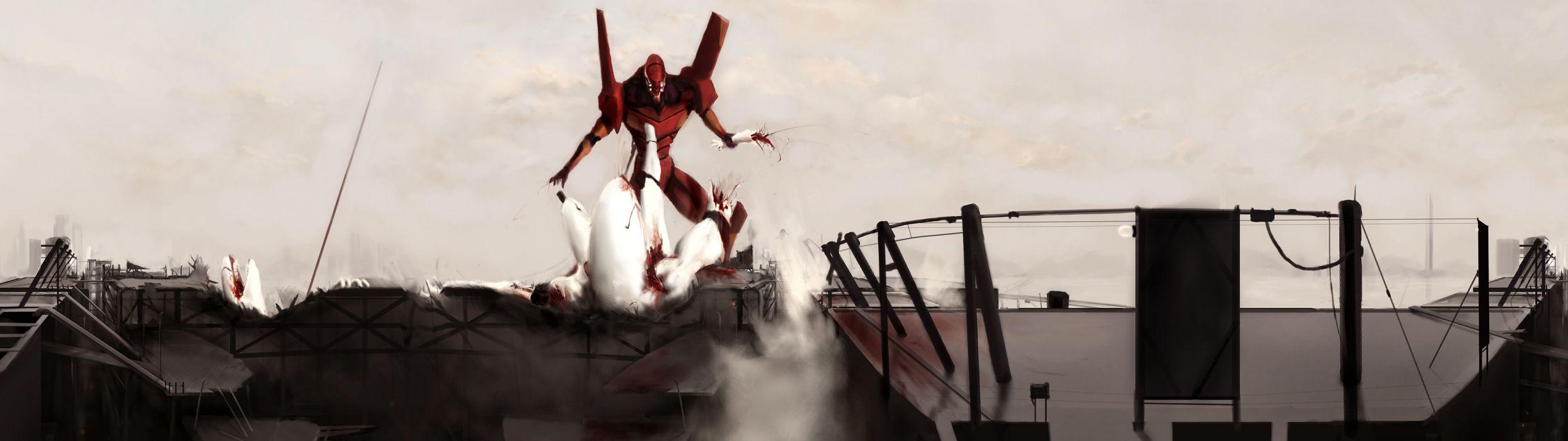 Evangelion Dual Monitor Wallpapers - Top Free Evangelion Dual Monitor