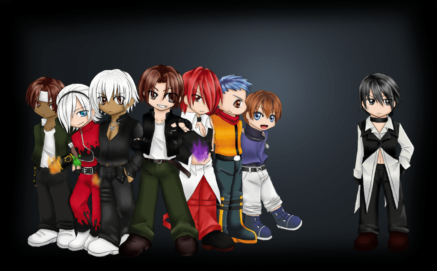 1412x876 Kof, Kyo Kusanagi, K Iori Yagami, K' Dahs, Kusanagi