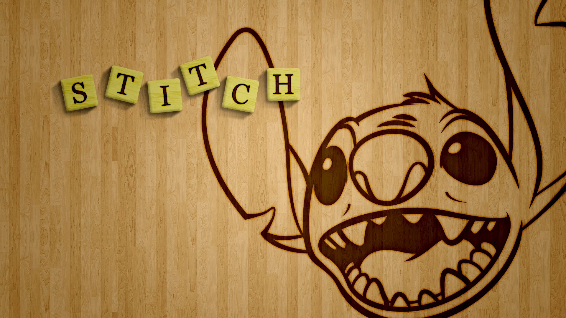 🌟 Disney Thoughtful Stitch Wallpaper 4K - Cool Desktop Wallpaper
