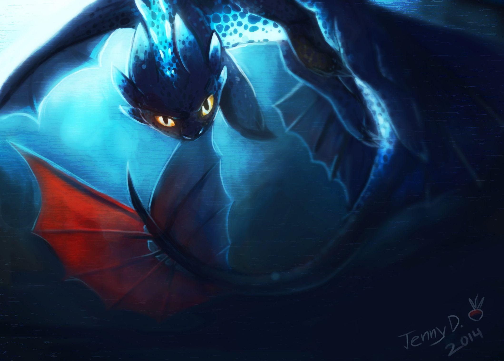 2119x1517 4k Ultra Toothless And Stitch Full HD Wallpaper