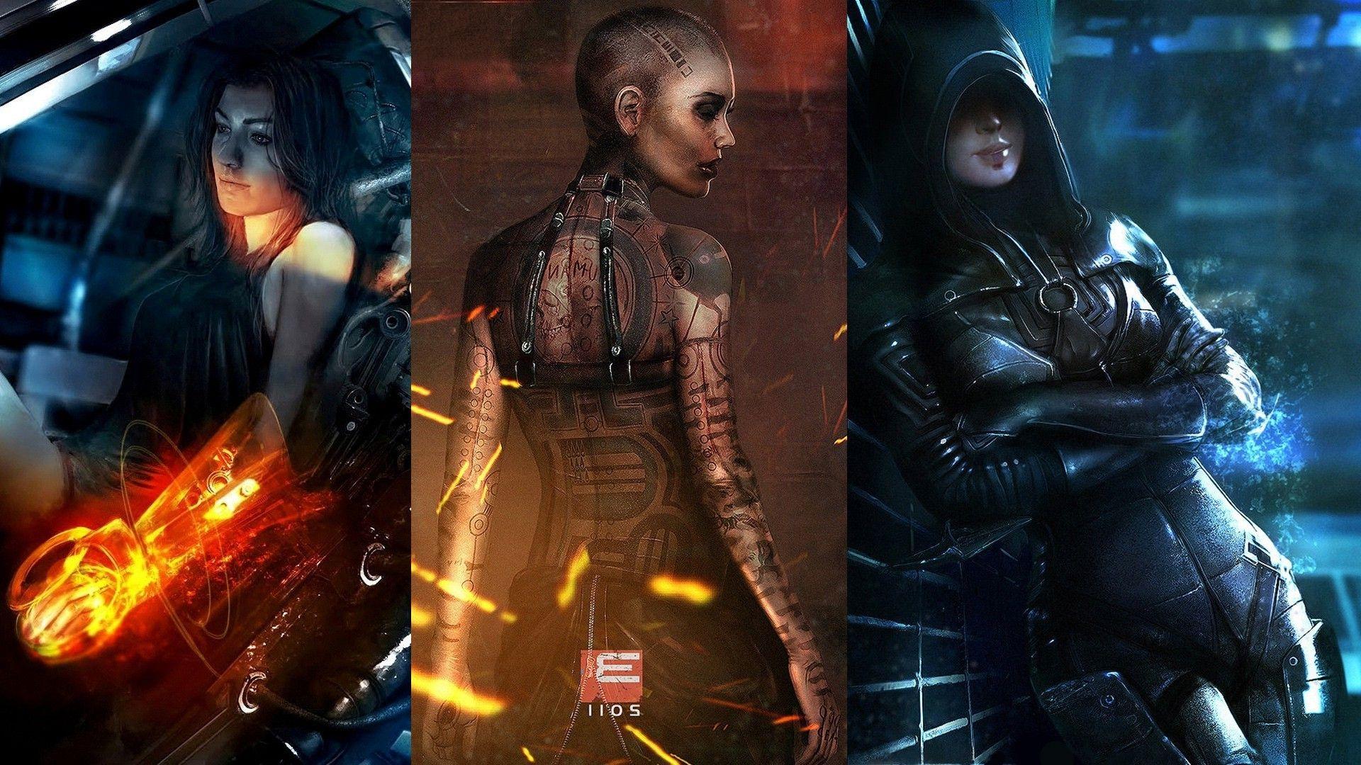 1920x1080 Mass Effect, Video Games, Miranda Lawson, Kasumi Goto, Mass Effect