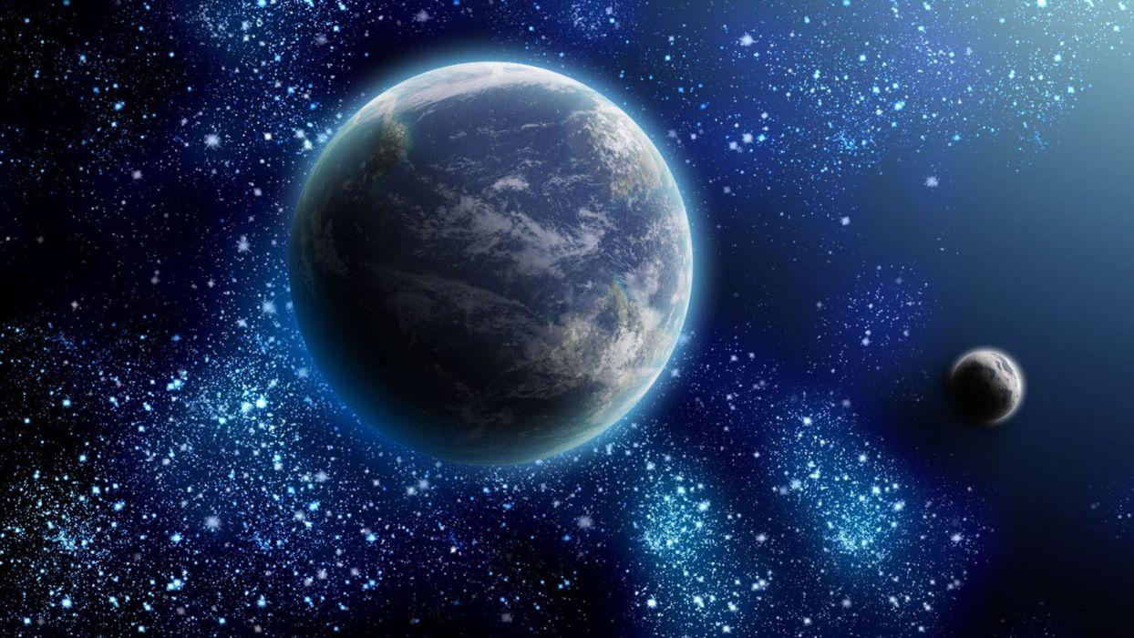 1244x700 Earth And The Moon Space Wallpaperx1080