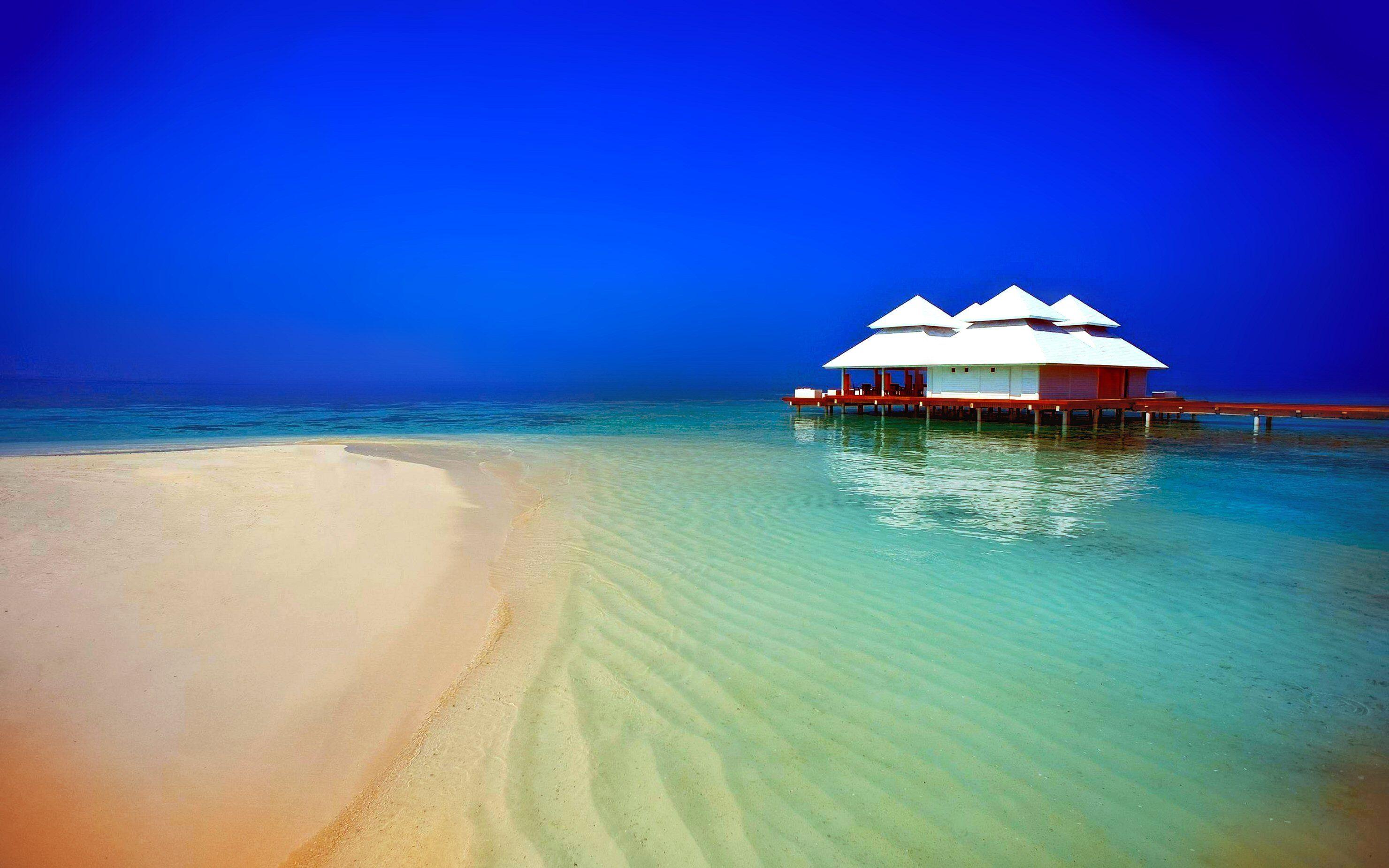 2960x1850 Scenic Beach High Resolution Wallpaper 5502