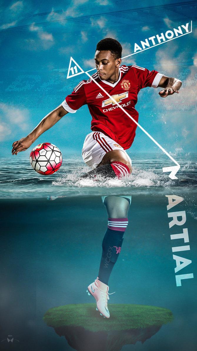 670x1191 Anthony Martial 4K Wallpaper