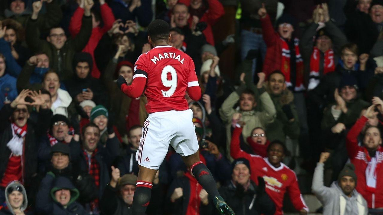 1280x720 Anthony Martial Goal Celebration Wallpaper