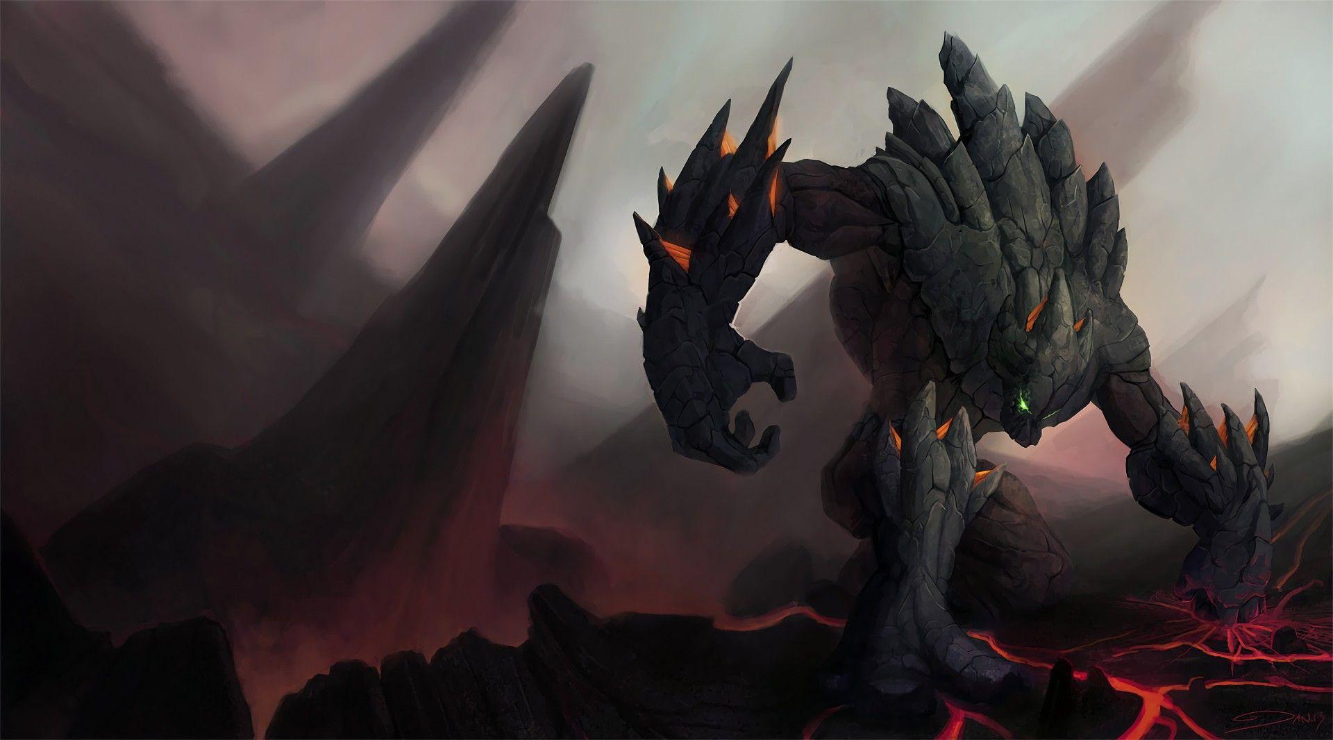 1920x1066 Malphite. Wallpaper & Fan Arts. League Of Legends