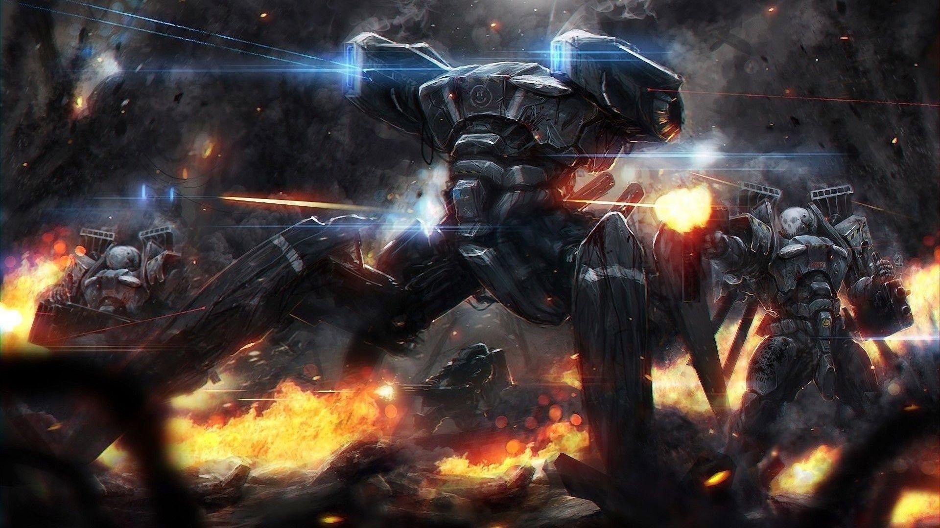 1920x1080 Mecha Malphite Wallpaper Sci Fi Battle