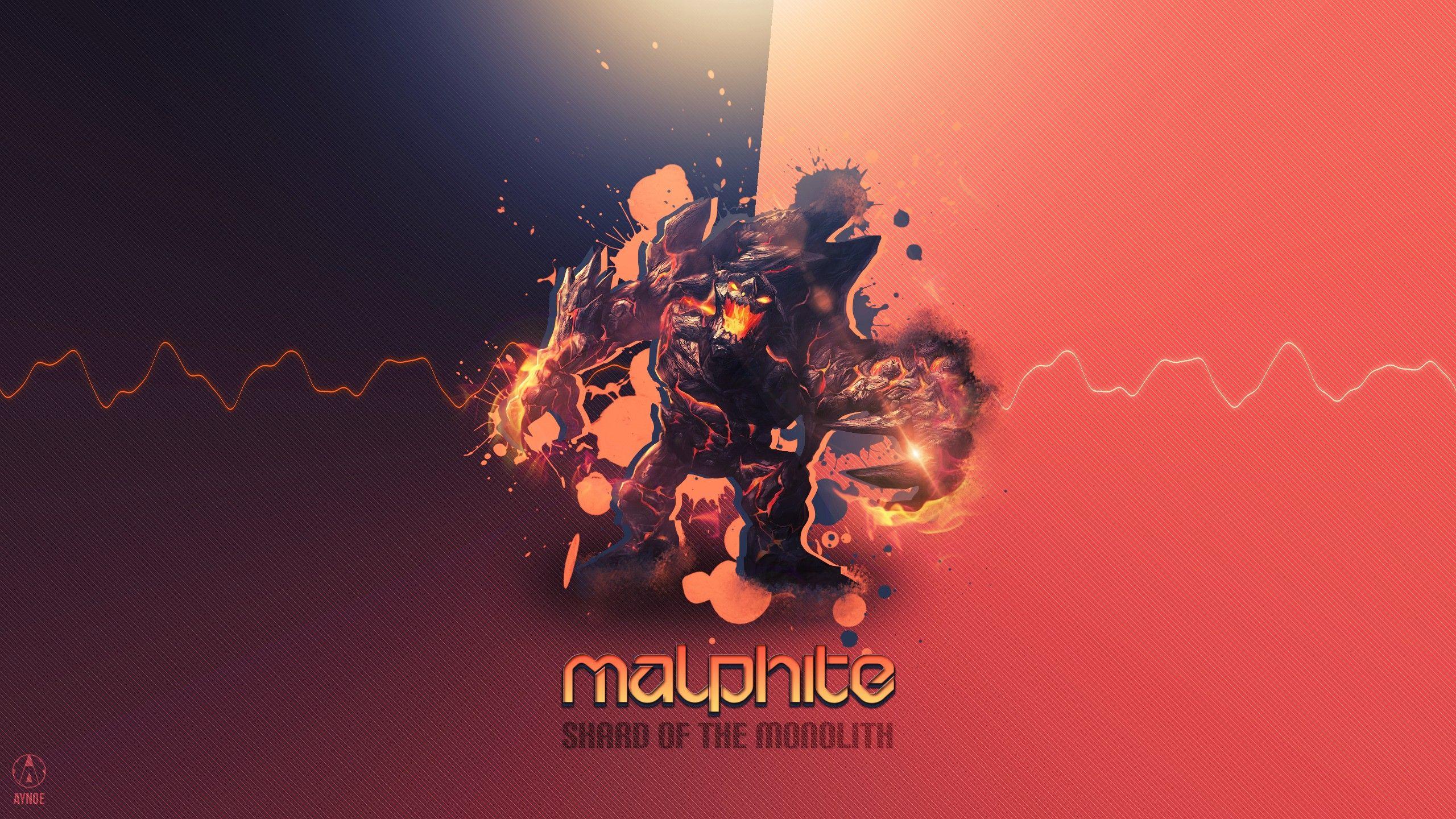 2560x1440 Obsidian Malphite. Wallpaper & Fan Arts. League Of Legends