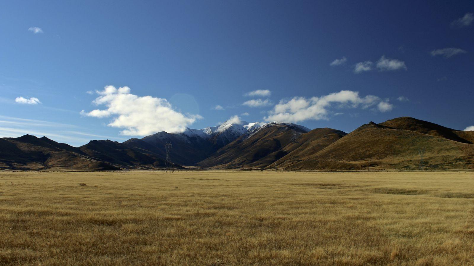 1600x899 Nature Sky Landscape Clouds Mountains Grass Field Scenic Mountain