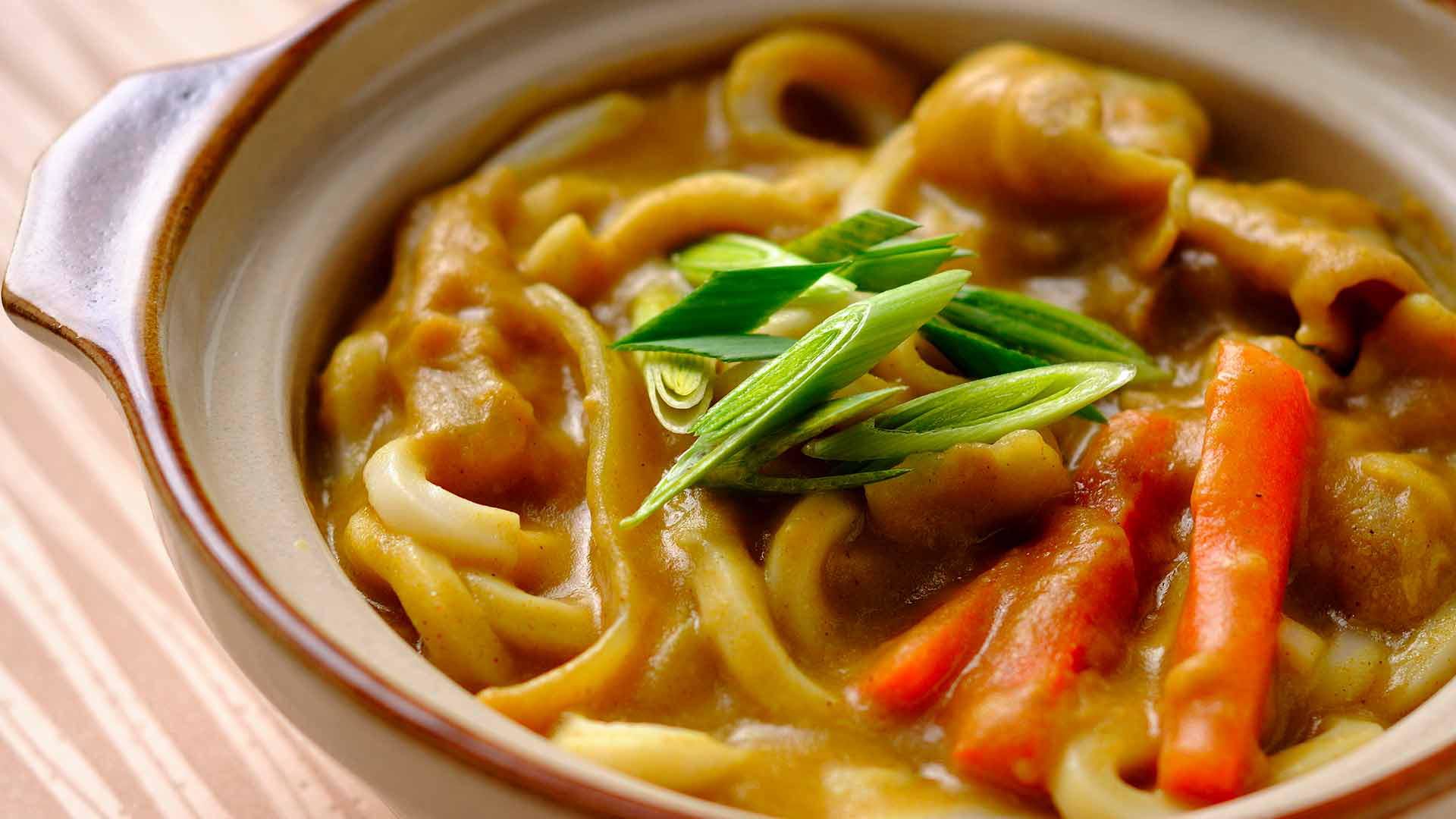 1920x1080 Curry Udon: Tokyo's Solution to a Snowy Day