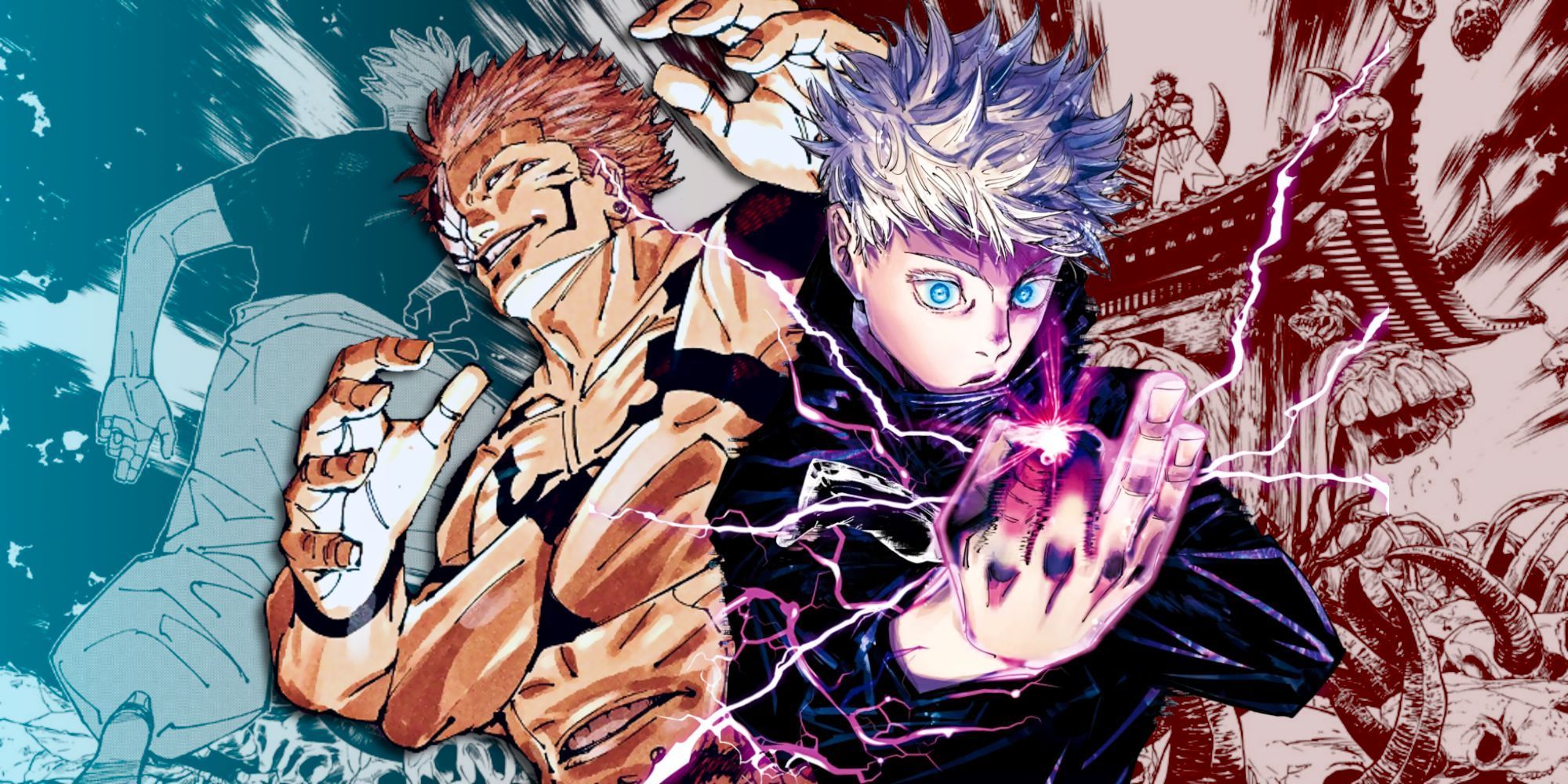 2000x1000 Jujutsu Kaisen Gojo Vs. Sukuna Cosplay Recreates One Of The Series' Most Epic Showdowns