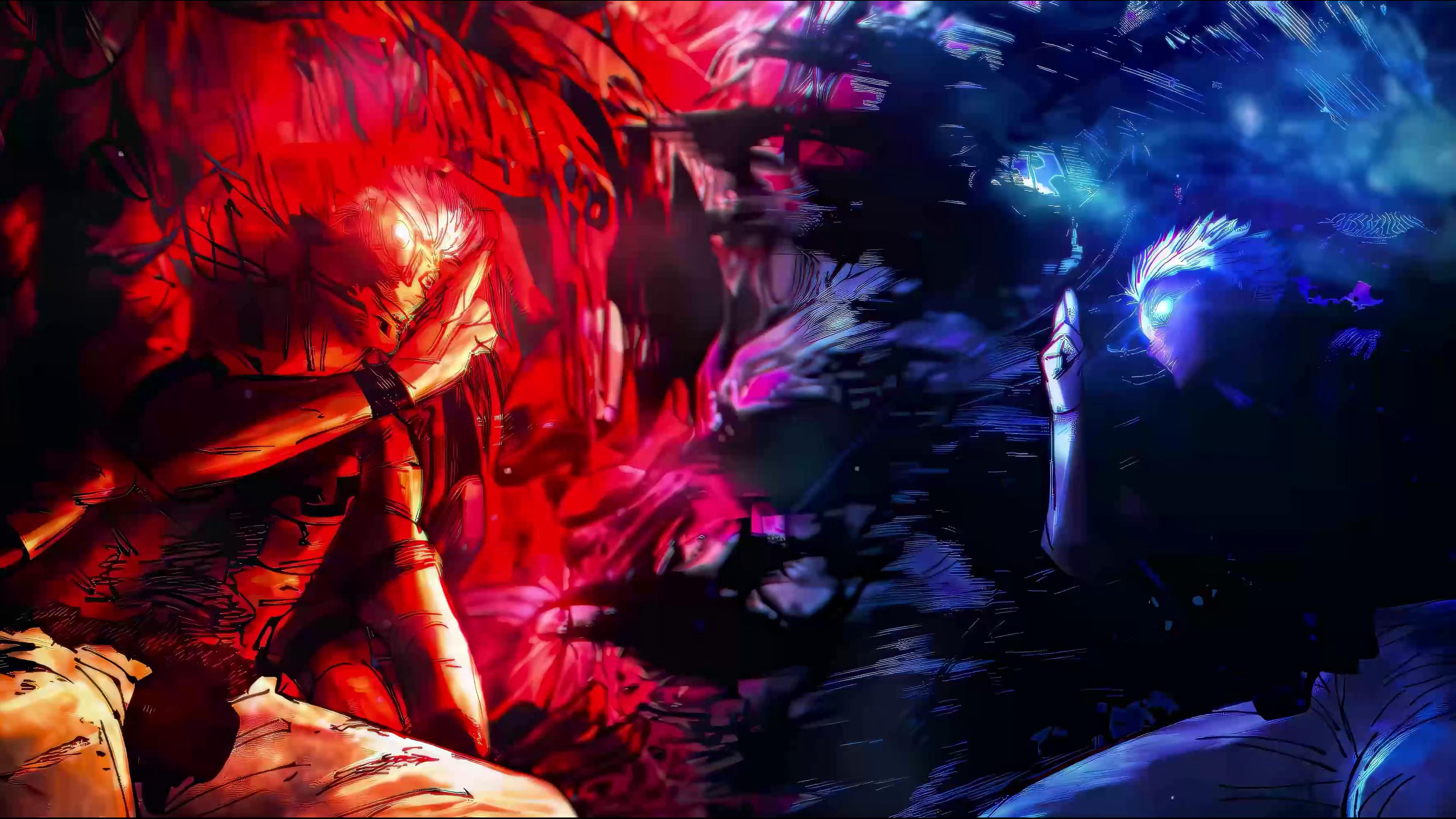 3840x2160 Sukuna Vs Gojo 4k Wallpaper