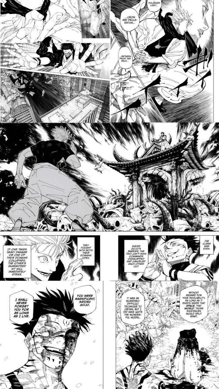 720x1280 Gojo x Sukuna wallpaper manga