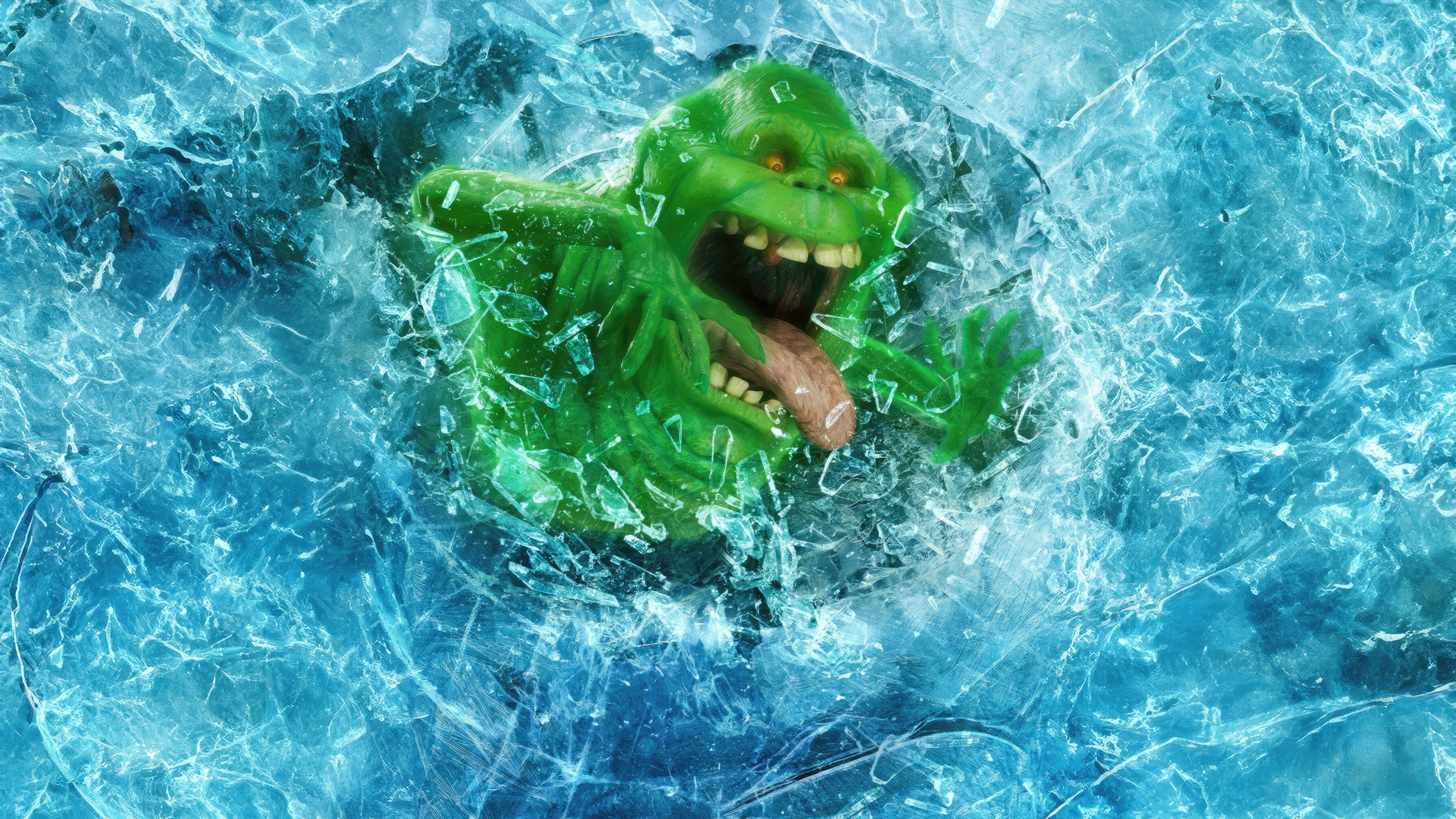 5120x2880 Slimer In Ghostbusters Frozen Empire Wallpaper, HD Movies Wallpaper, 4k Wallpaper, Image, Background, Photos and Picture