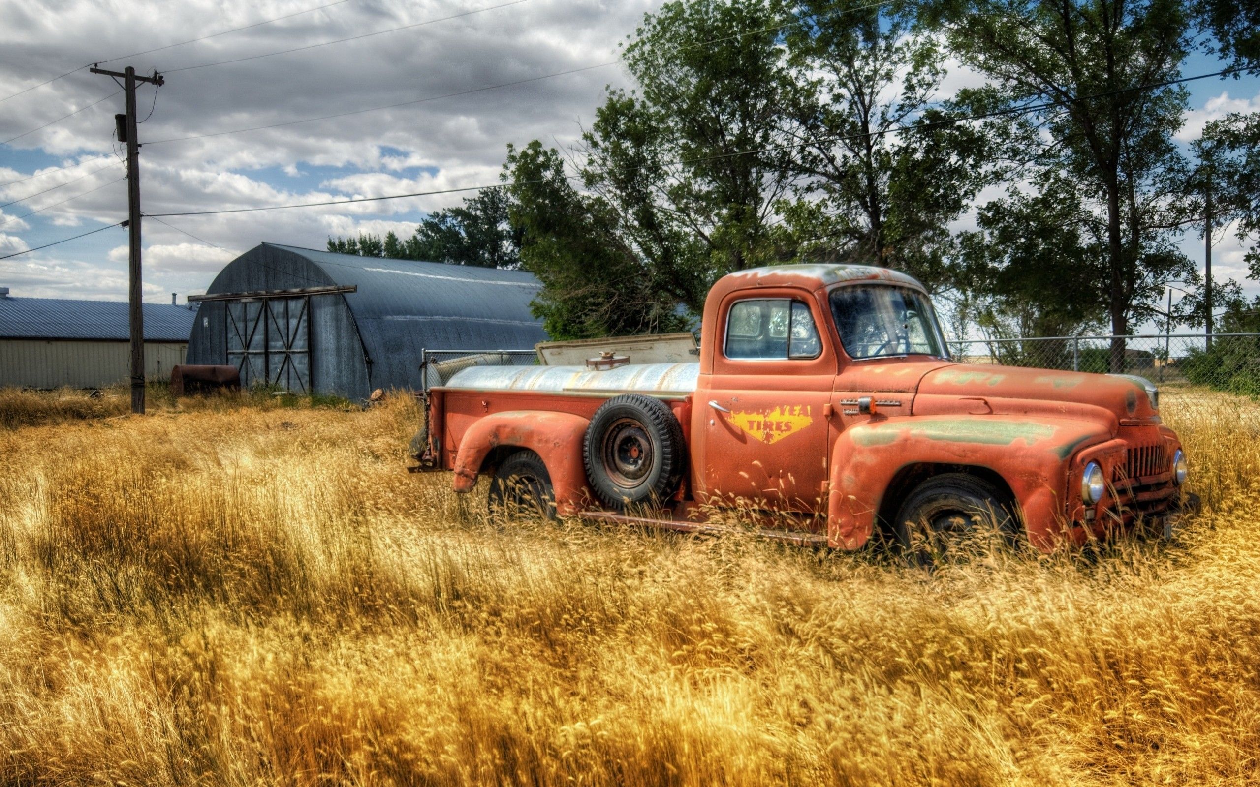 2560x1600 Farm Trucks Wallpaper