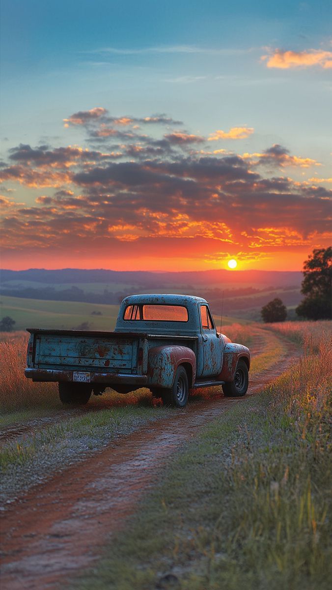676x1200 風景. Old pickup trucks, Country trucks, Vintage pickup trucks