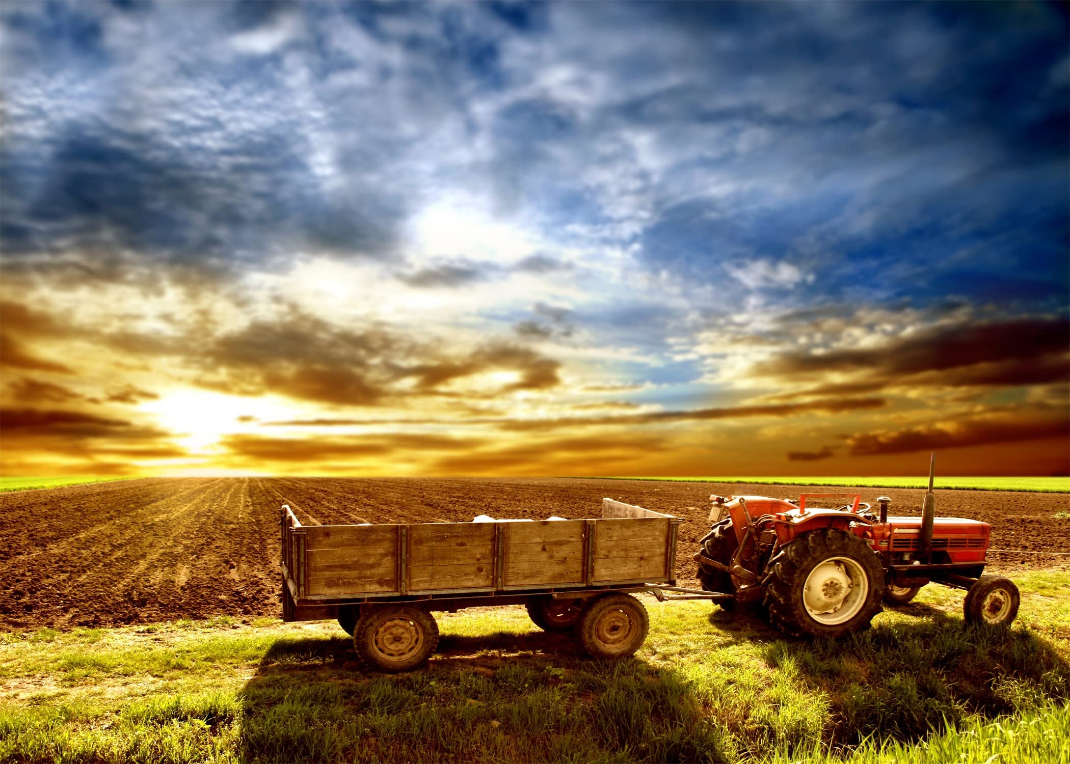 2100x1500 Amazon.com : BELECO 7x5ft Fabric Farmland Tractor Farm Photography Backdrop Autumn Harvest Season Countryside Agriculture Farm Field Truck Background Sunset Scenery Western Country Life Kids Adults Photo Props