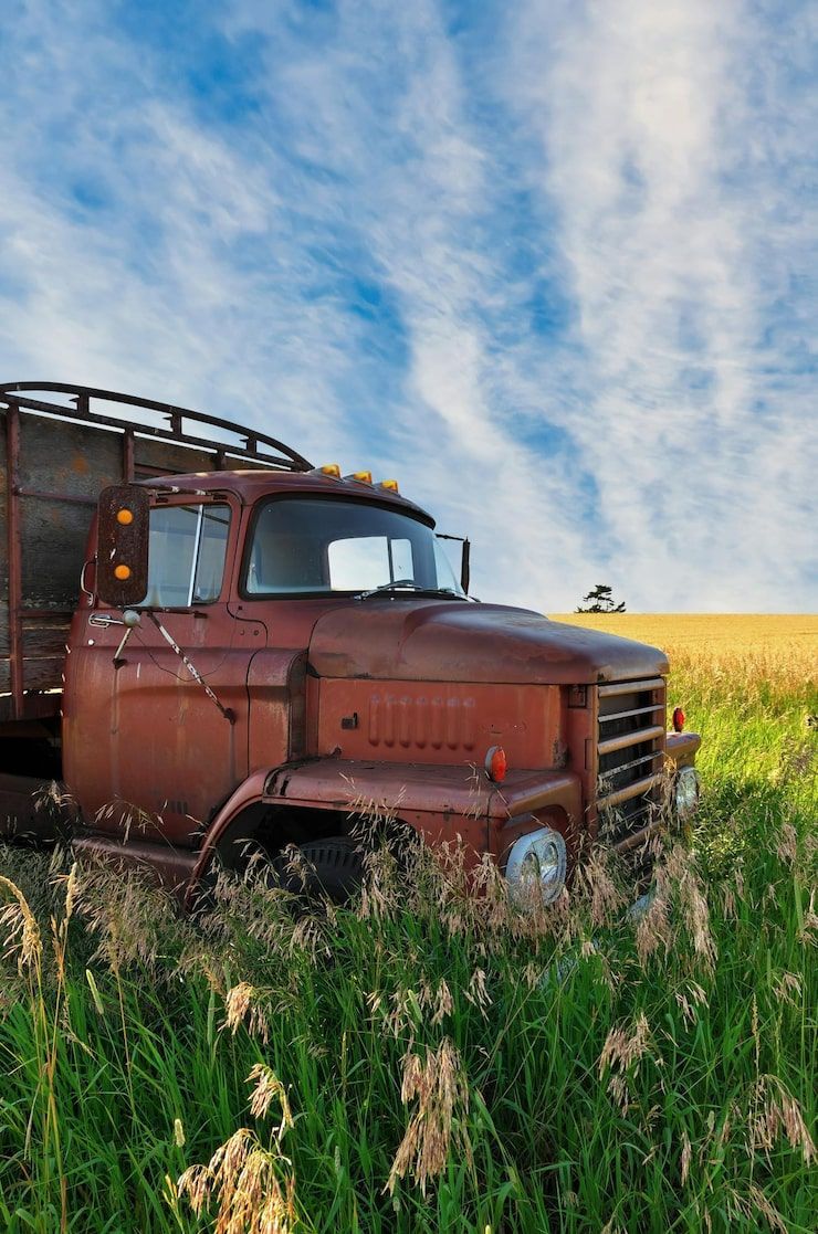 740x1117 Old farm truck Image