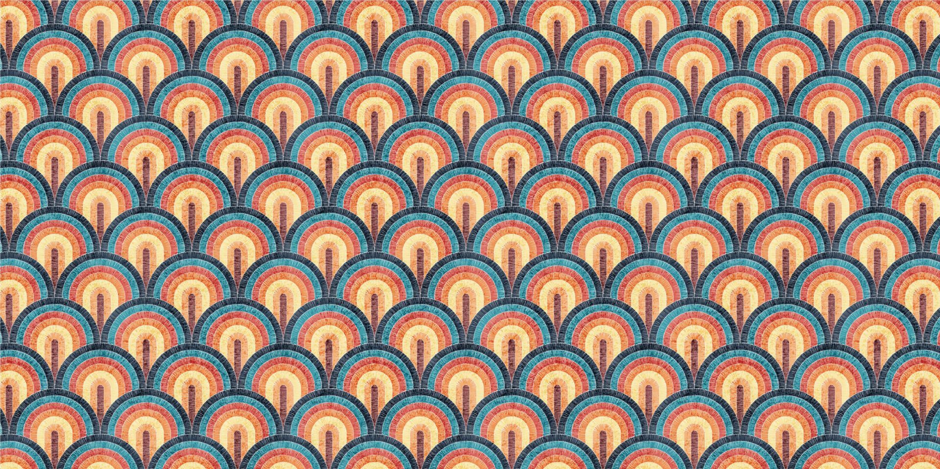 1920x959 Wavy bohemian print