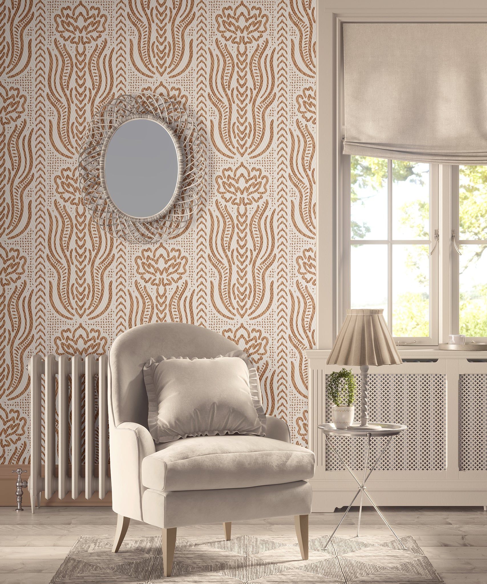 1707x2048 Rustic Bohemian Floral Wallpaper