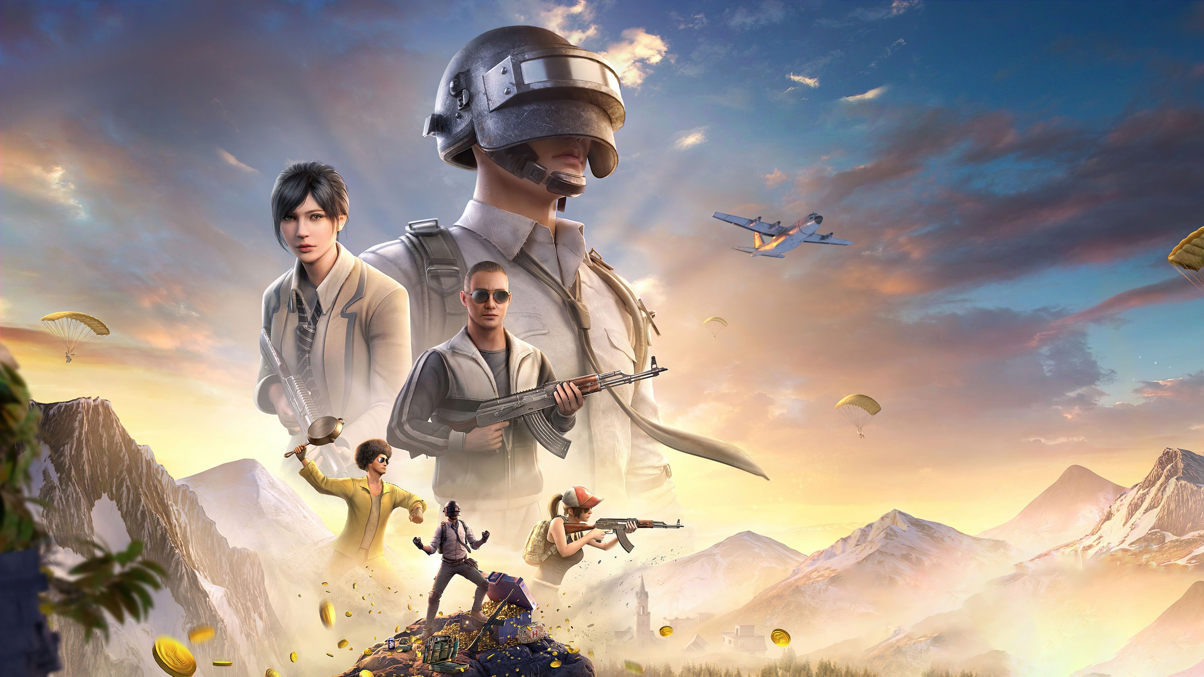 3840x2160 Victor, Carlo, Andy, Sara 4K 5K HD PlayerUnknown's Battlegrounds Wallpaper