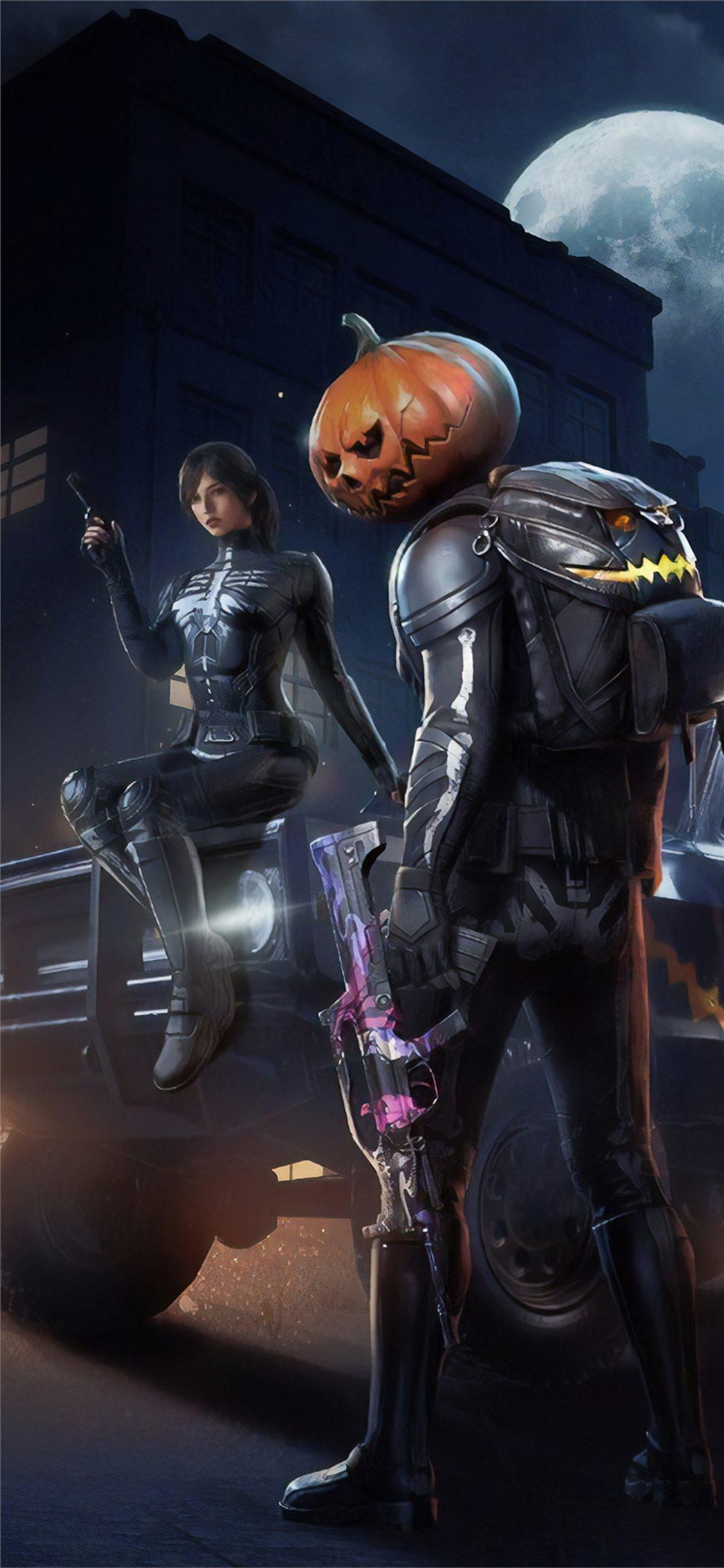 1125x2436 PUBG Mobile Awesome Character Wallpaper