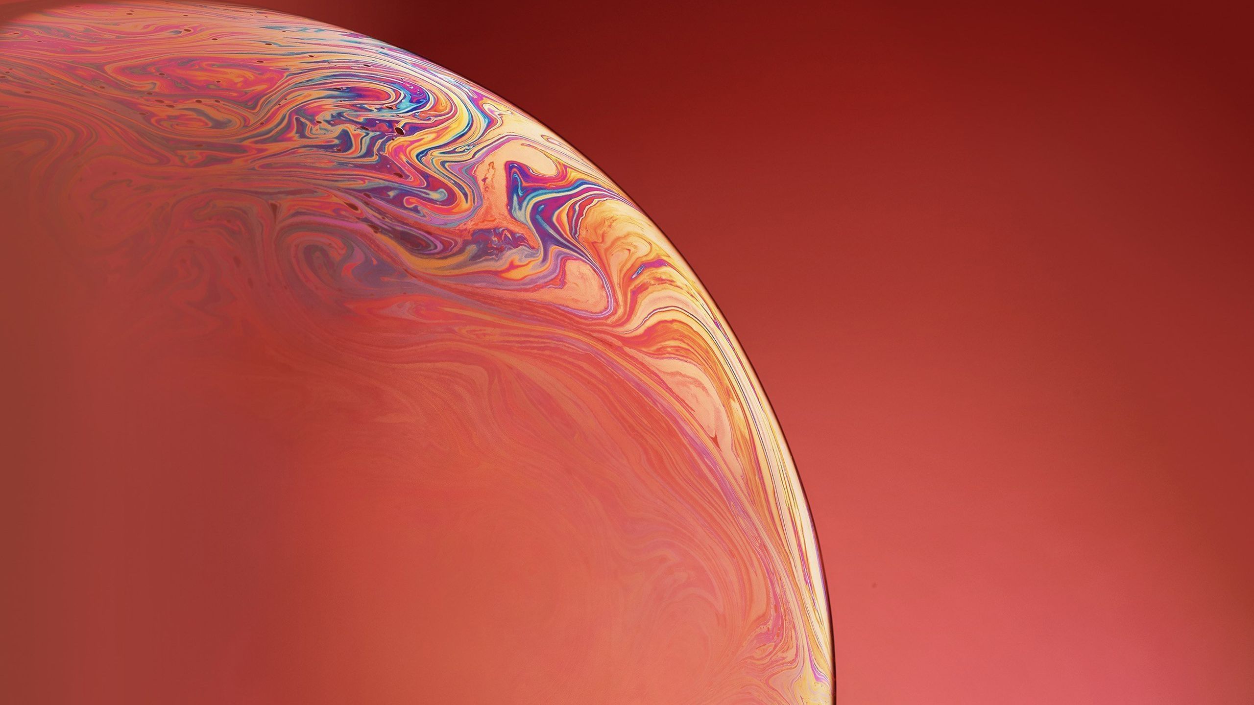 2560x1440 Wallpaper Ios, Apple, Orange, Red, Atmosphere, Background Free Image