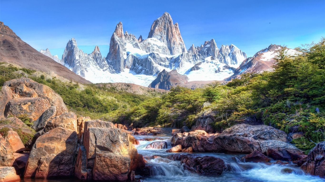 1366x768 Apple iMac iOS Landscape Desktop Wallpaper 17