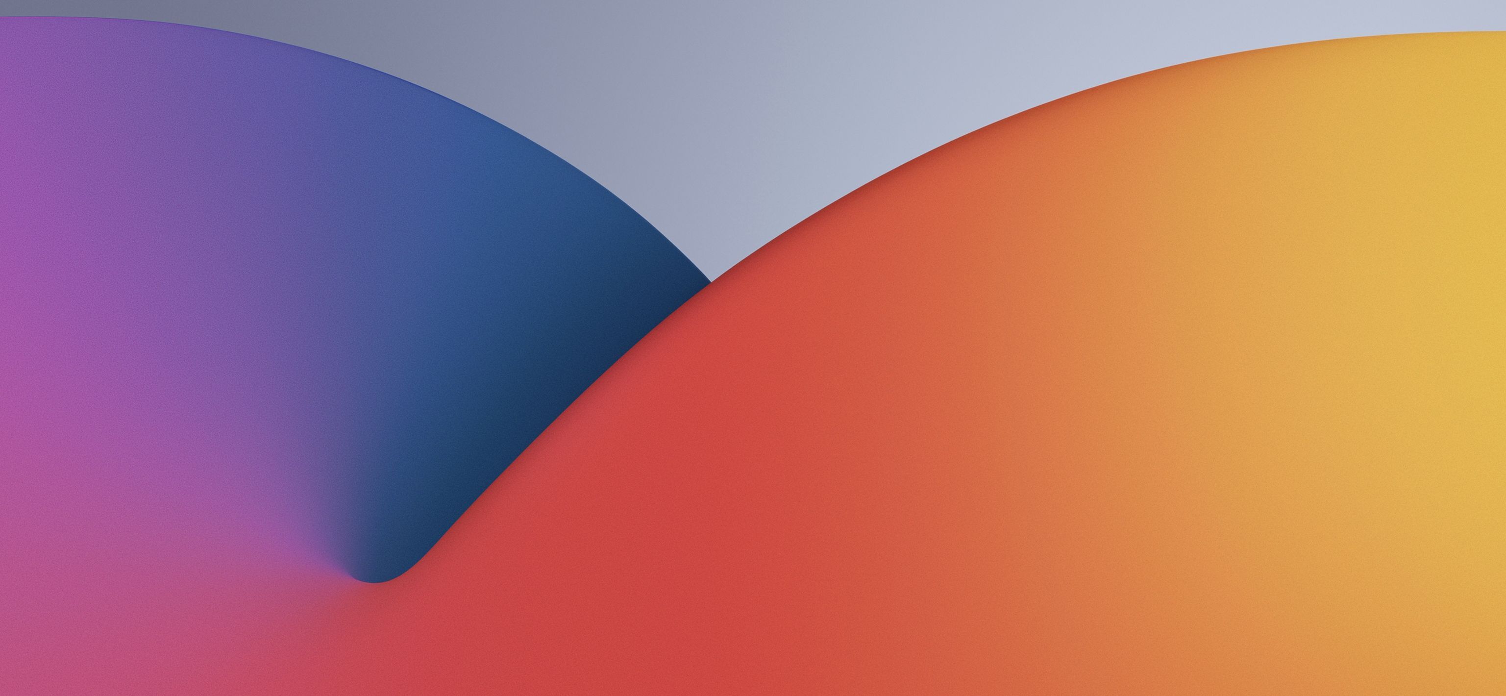 3073x1420 Desktop wallpaper: Abstract, Colors, Apple Inc 4K free download for PC. 984428