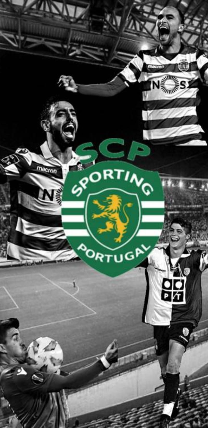 800x1644 Sporting CP, bas dost, bruno fernandes, cr football, ronaldo, HD phone wallpaper