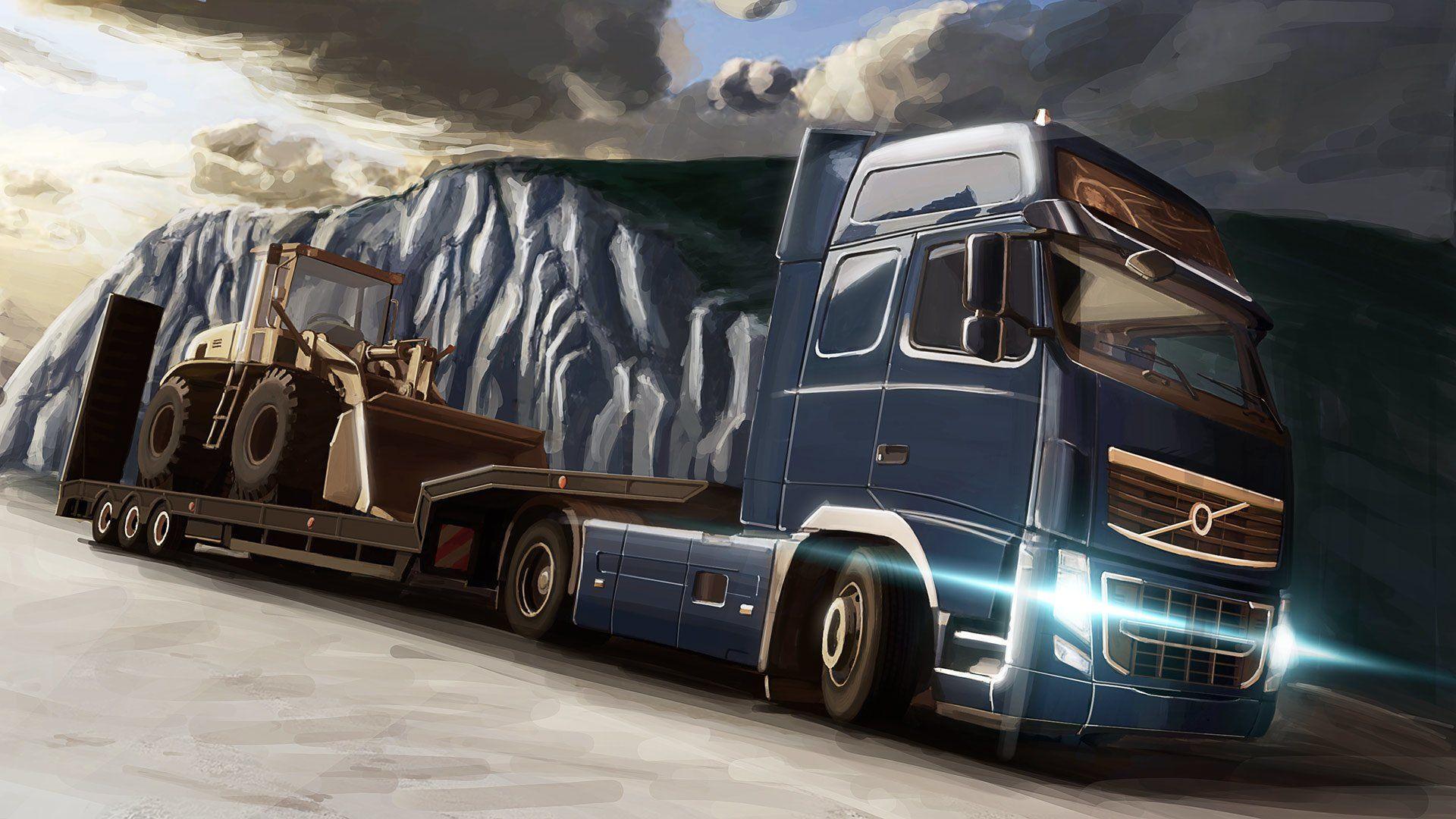 Euro Truck Simulator Wallpapers Top Free Euro Truck Simulator Backgrounds Wallpaperaccess