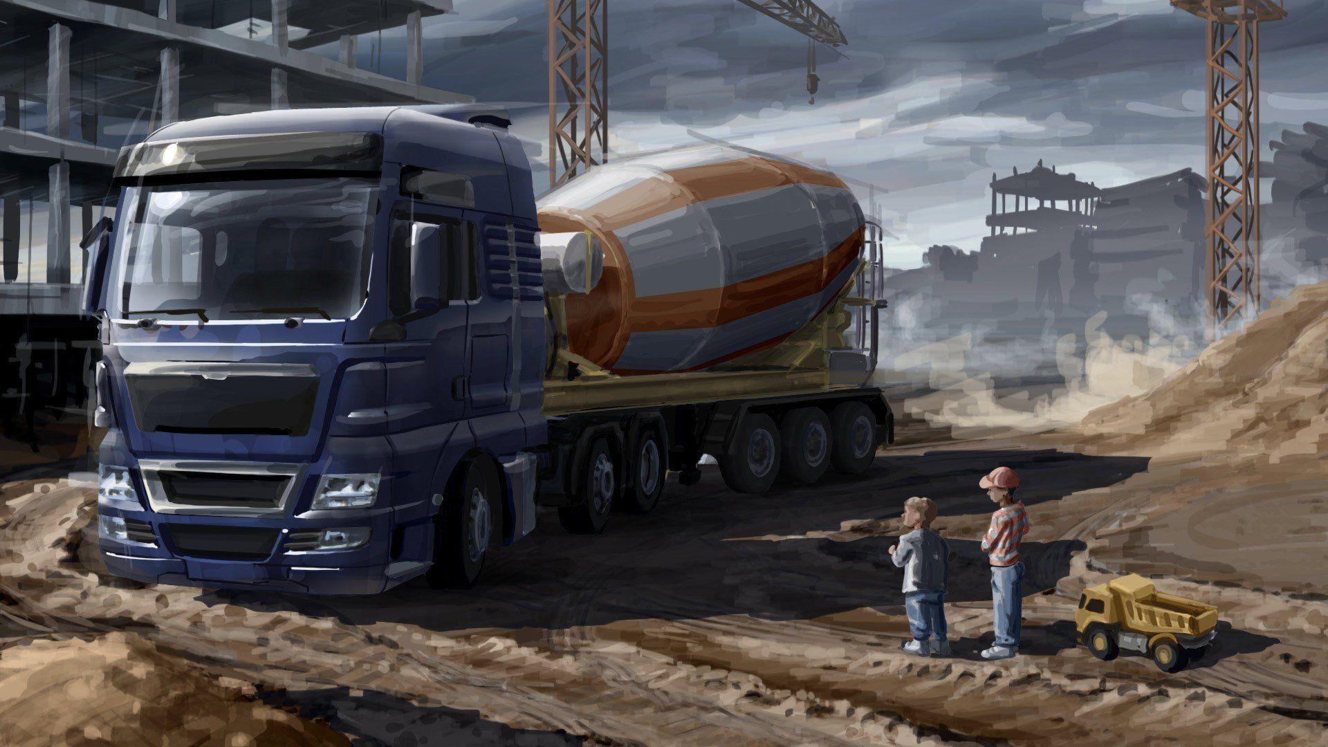 1920x1080 euro truck simulator, SCS Software, Trucks HD Wallpaper / Desktop
