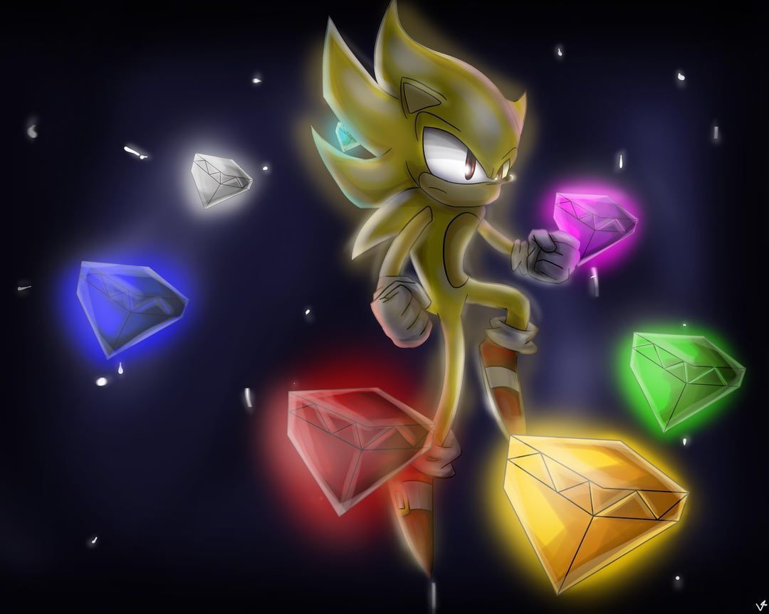 1080x863 I made a Super Sonic wallpaper hope you guys like it