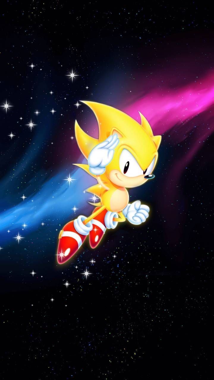 720x1280 Super Sonic Wallpaper