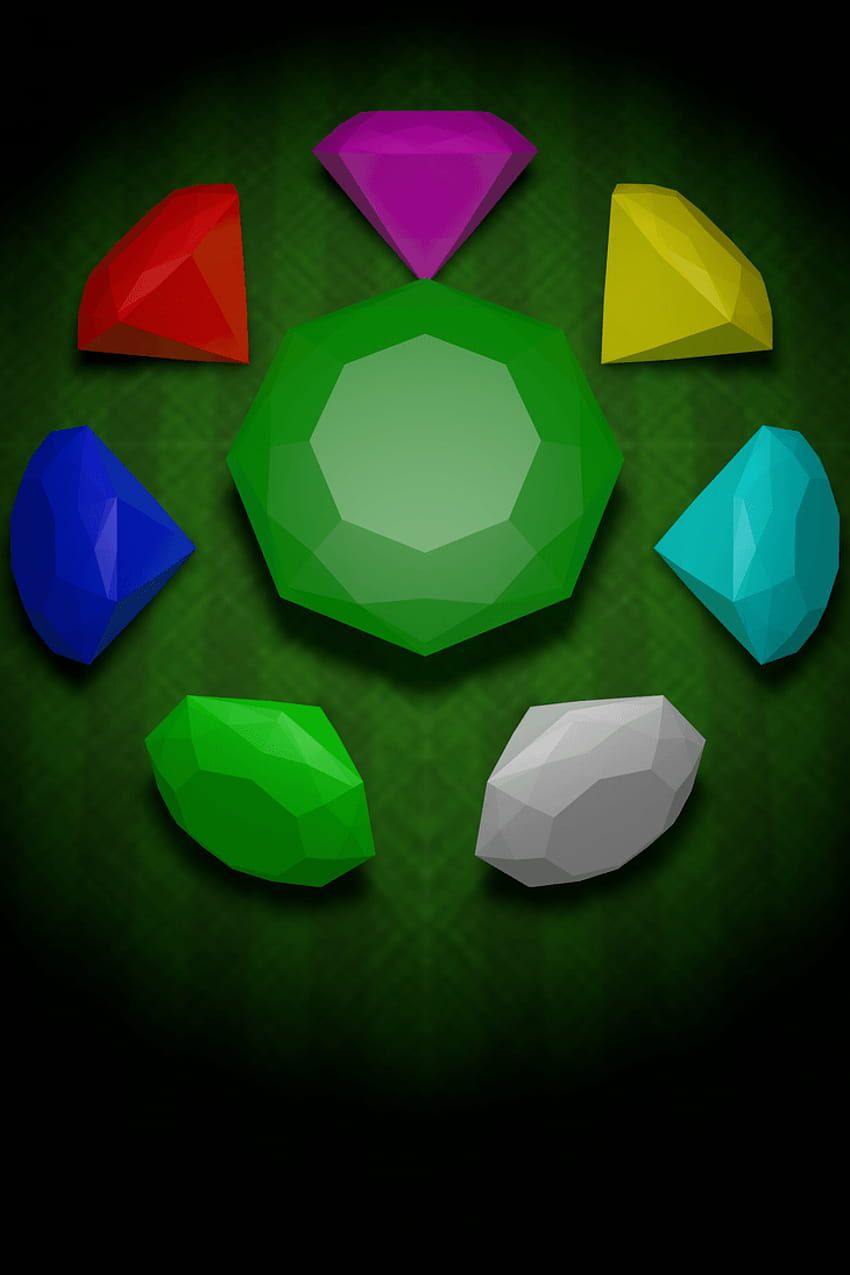 850x1275 The Chaos Emeralds HD phone wallpaper
