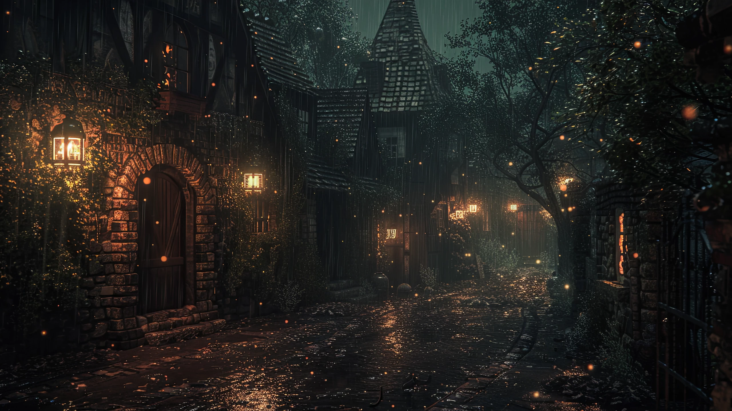 2560x1440 Cozy Dark Wallpaper