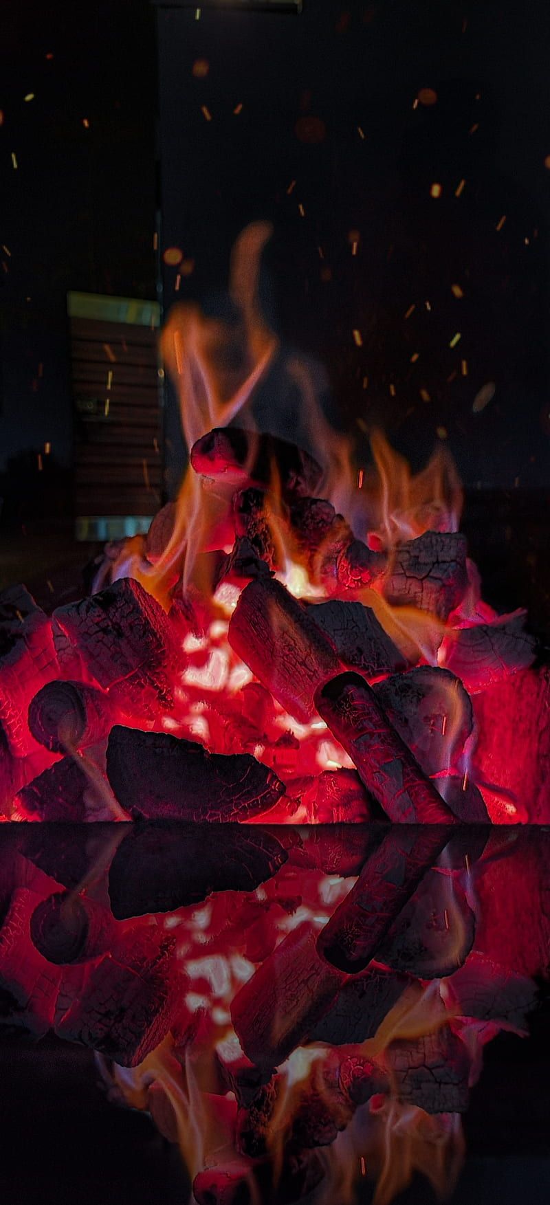 800x1753 Fire, bbq, coal fire, cold, comfy, cozy, cuddle, dark, night, warmth, HD phone wallpaper