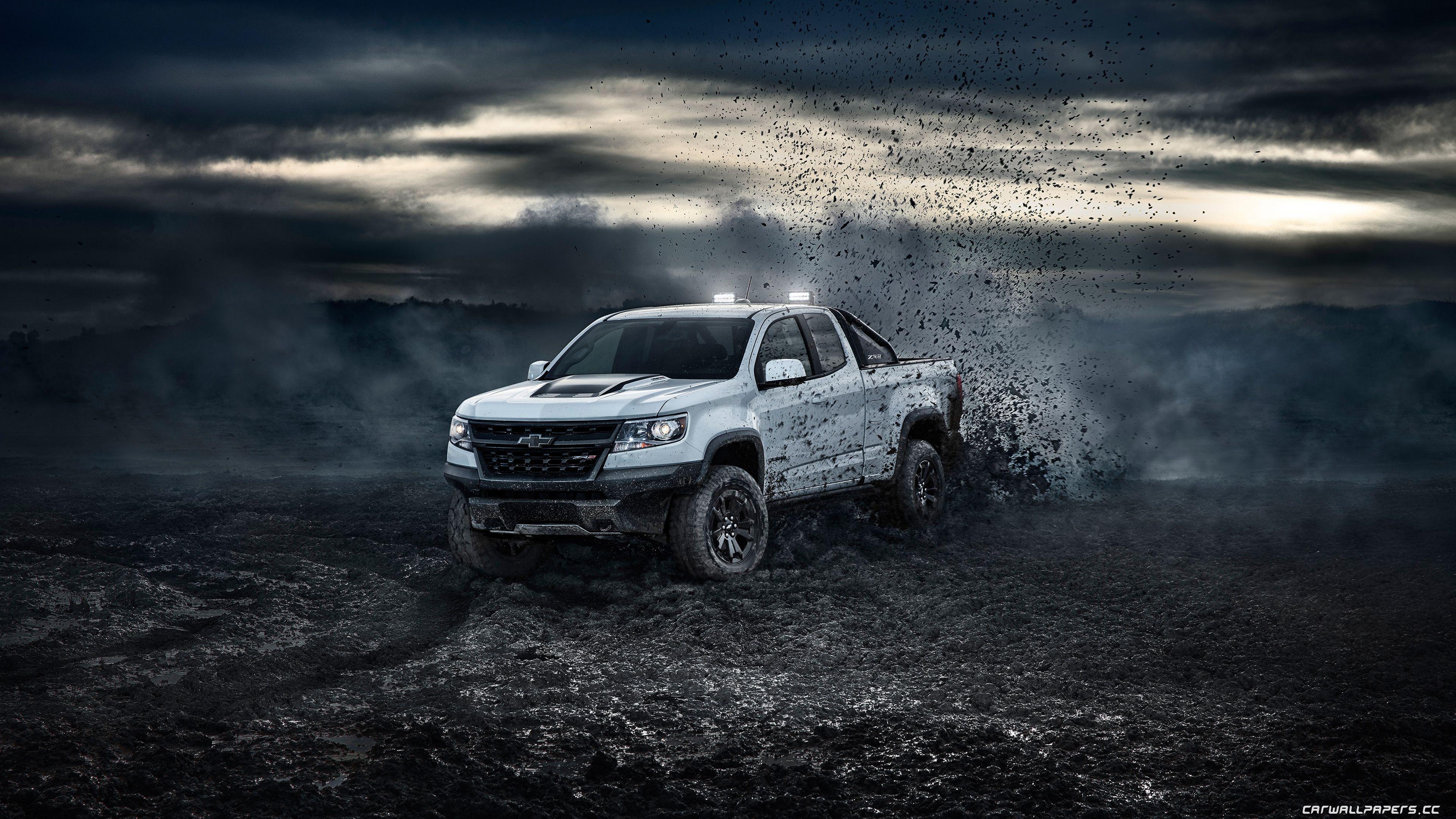 3840x2160 Cars desktop wallpaper Chevrolet Colorado ZR2 Dusk Extended Cab