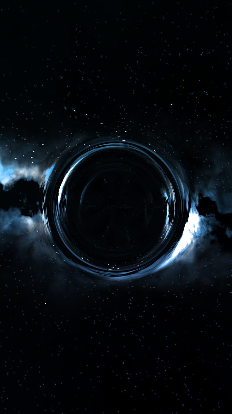 800x1422 Black Hole Bling, Bertil, art, blue, color, cosmos, curve, dark, desenho, digital, HD phone wallpaper