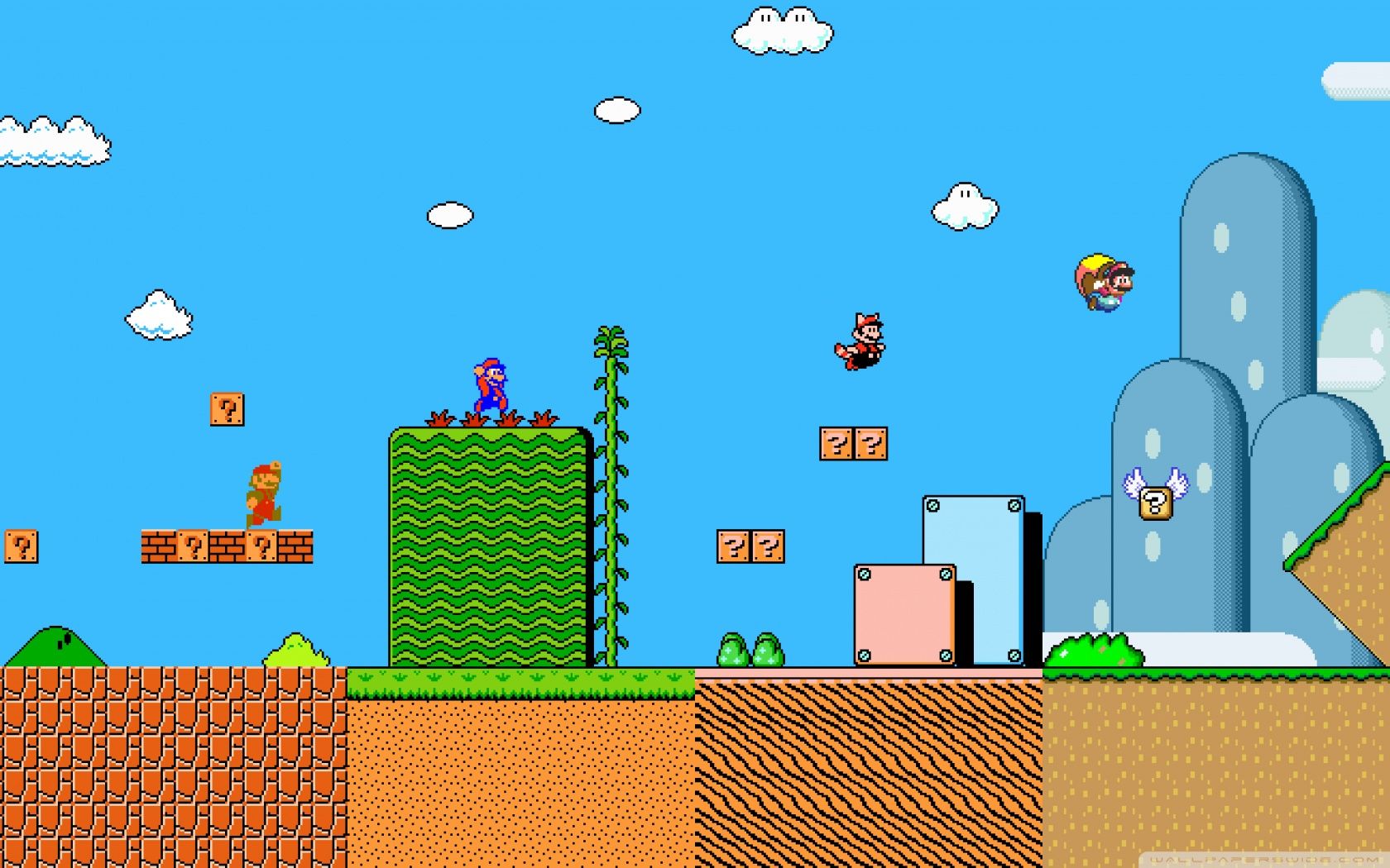 1680x1050 Super Mario History 4K UHD Wallpaper for UltraHD Desktop and TV : Dual Monitor : Smartphone and Tablet Devices