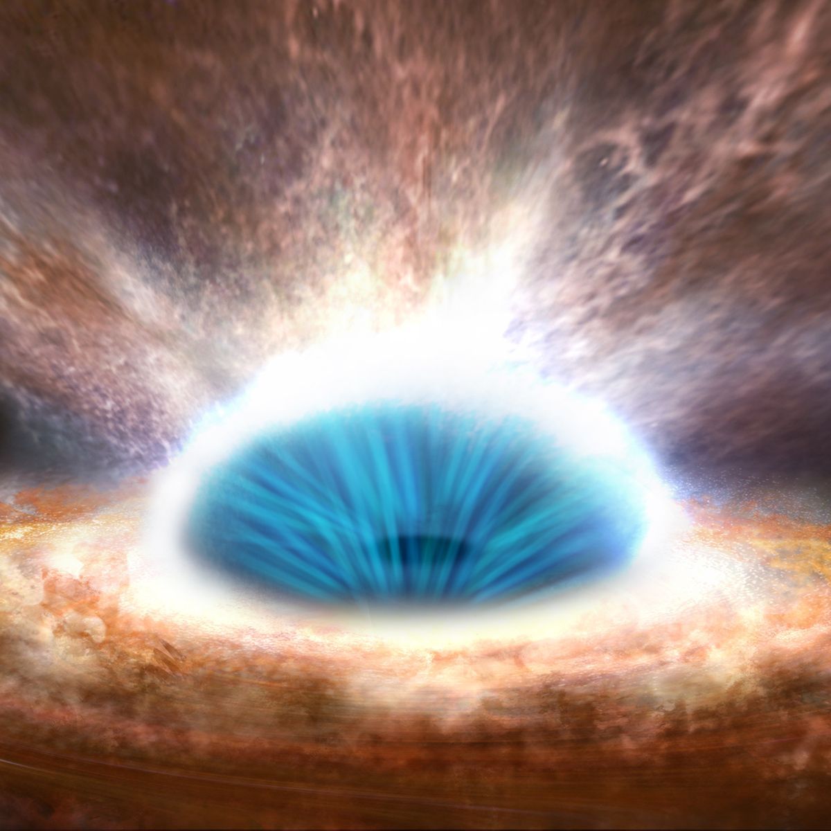 1200x1200 Black Hole Devours and Destroys Wallpaper