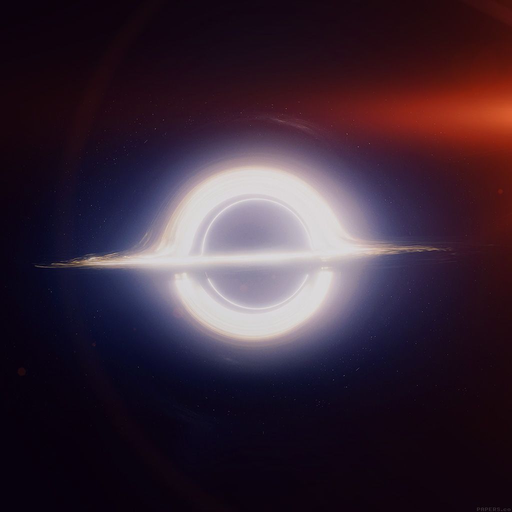 1024x1024 I Love Papers. insterstellar space art red blackhole dark