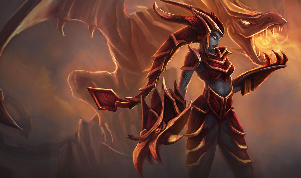 1215x717 Shyvana Classic Skin (Original) of Legends Wallpaper