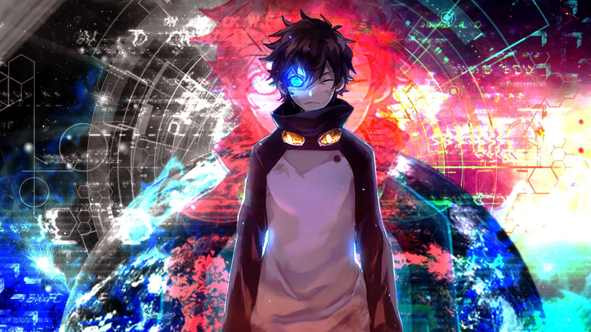 1920x1080 Male anime character digital wallpaper, Leonardo Watch, Kekkai